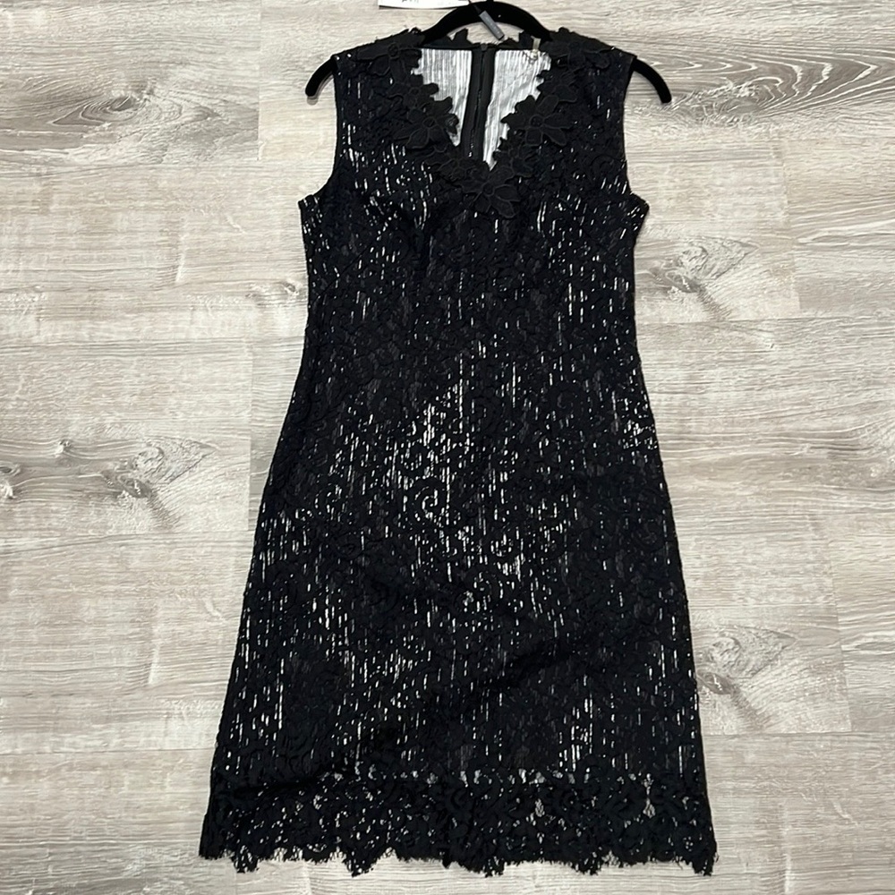NWT Elie Tahari black lace dress